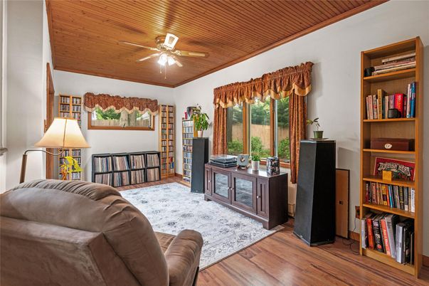 Home Office, Interior, Wooden Ceilings, Wood Texture Flooring