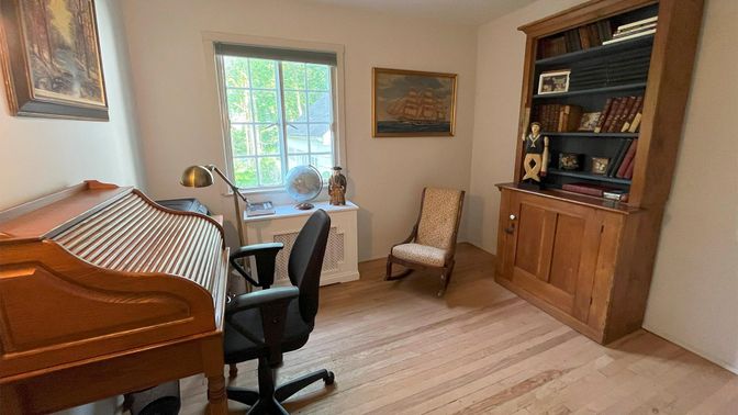 Home Office, Interior, Wood Texture Flooring