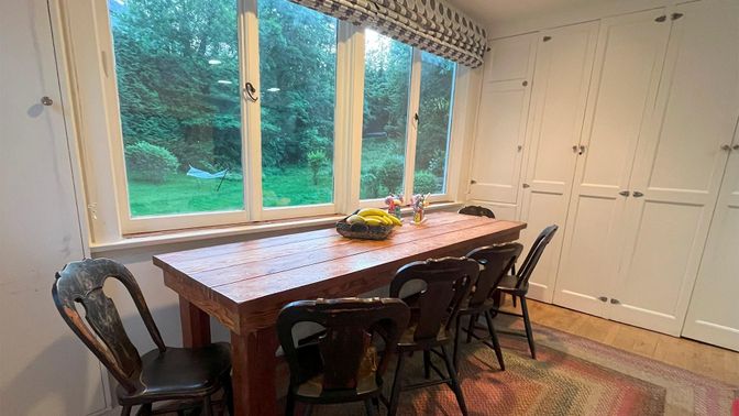 Dining room, Interior, Wood Texture Flooring