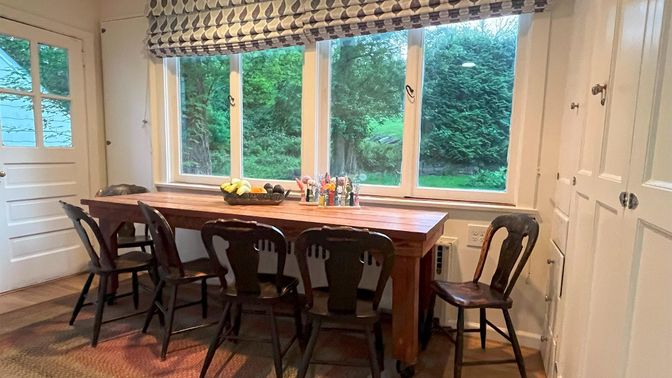 Dining room, Interior, Wood Texture Flooring