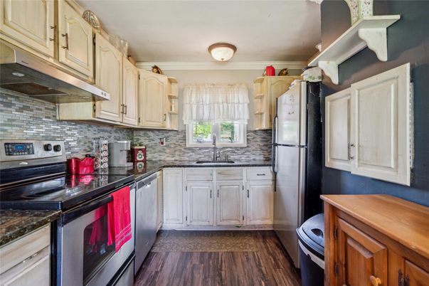 Interior, Kitchen, Wood Texture Flooring