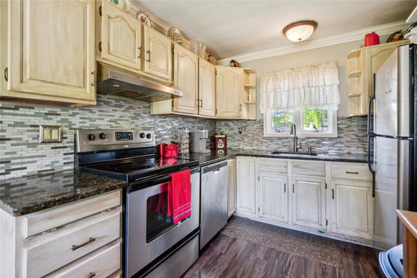 Interior, Kitchen, Wood Texture Flooring