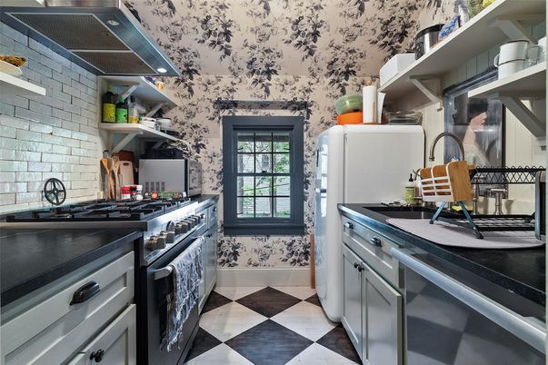 Interior, Kitchen, Stone Walls