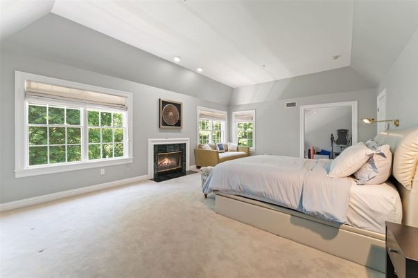 Bedroom, Fireplace, Interior, Recessed Lighting