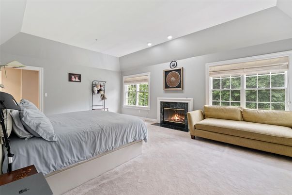 Bedroom, Fireplace, Interior, Recessed Lighting