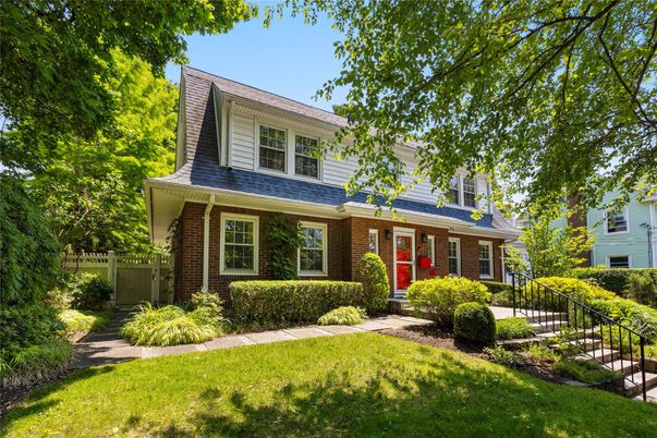 Exterior, Facade, Brick Facade, Cape Cod