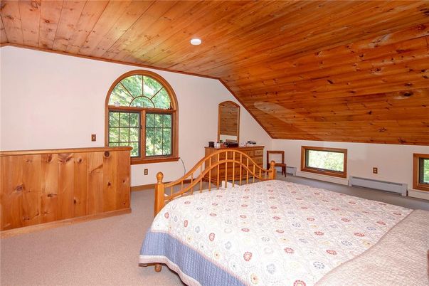 Bedroom, Dining room, Interior, Recessed Lighting, Wooden Ceilings