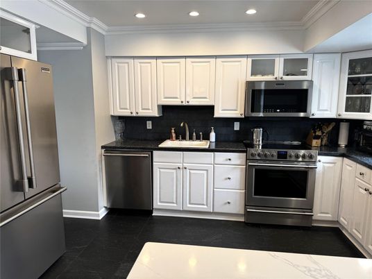 Interior, Kitchen, Recessed Lighting, Stainless Steel Appliances