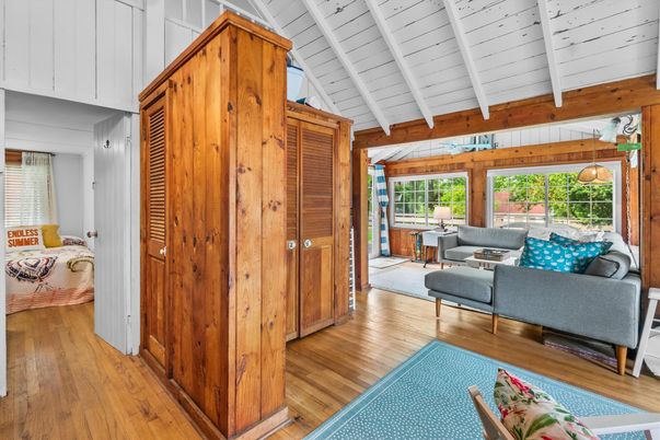 Interior, Living room, Wood Texture Flooring, Wooden Walls