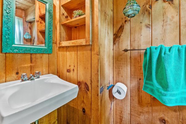 Bathroom, Interior, Wooden Walls