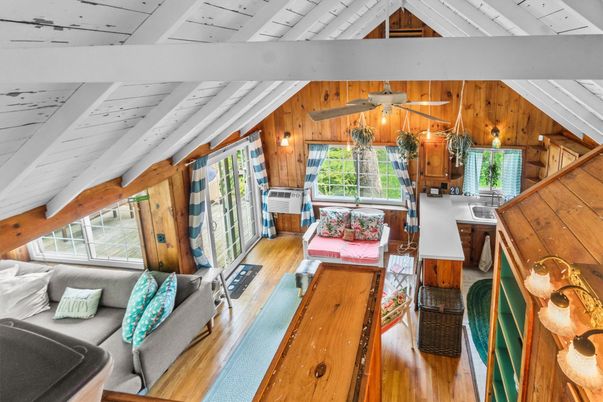 Interior, Living room, Wood Texture Flooring, Wooden Walls