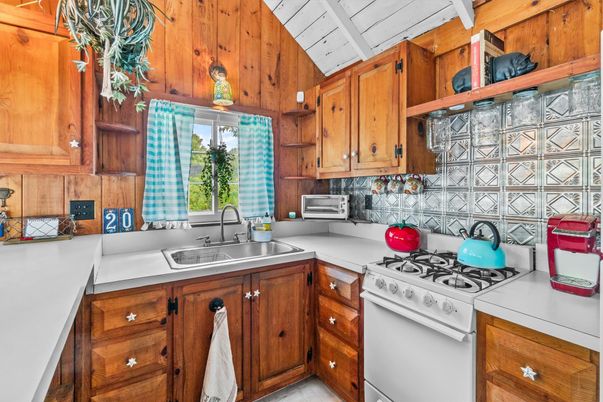 Interior, Kitchen, Wooden Walls
