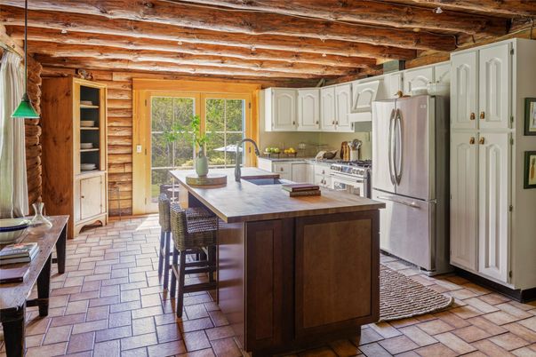 Interior, Kitchen, Wooden Beams, Wooden Walls