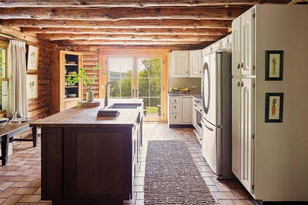 Interior, Kitchen, Wooden Beams, Wooden Walls