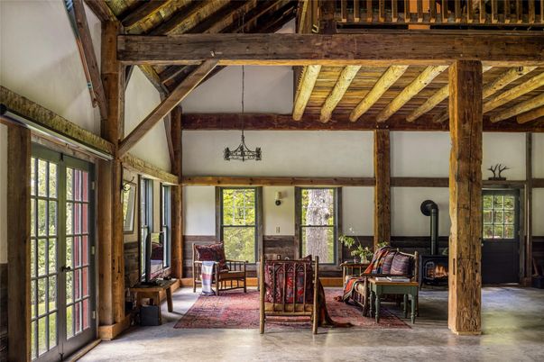 Fireplace, Interior, Wooden Beams, Wooden Ceilings