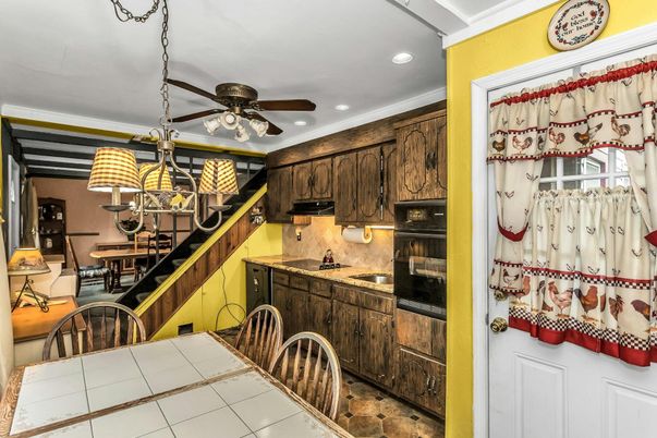 Dining room, Interior, Kitchen, Pendant Lights, Recessed Lighting