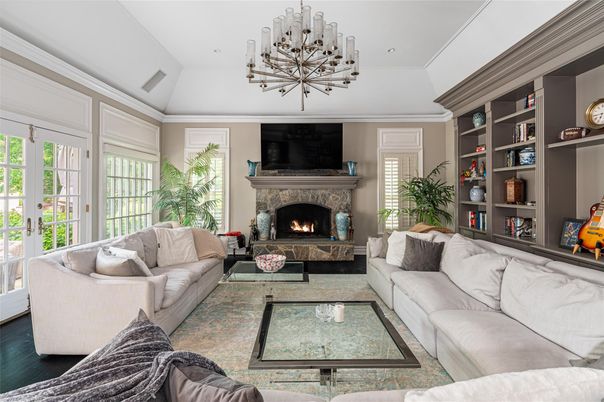 Fireplace, Interior, Living room, Pendant Lights