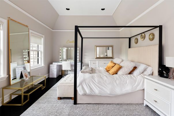 Bedroom, Interior, Recessed Lighting