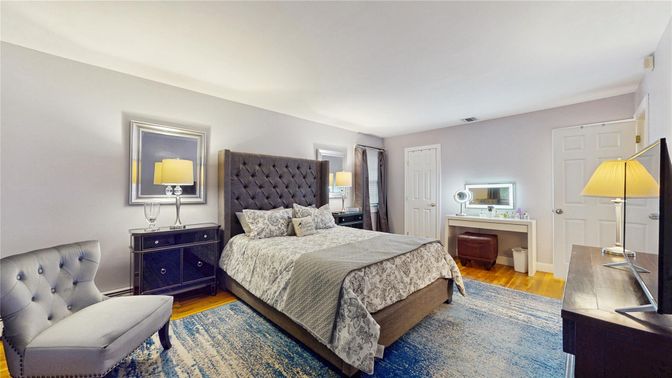 Bedroom, Interior, Wood Texture Flooring