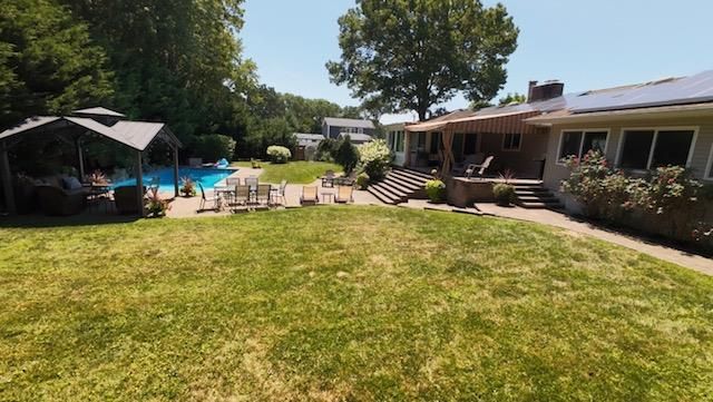Backyard, Exterior, Pool, Solar Panels
