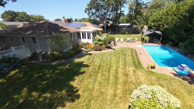 Backyard, Exterior, Pool, Solar Panels