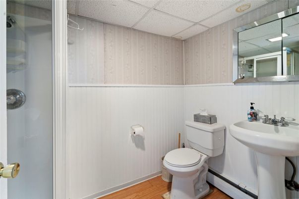 Bathroom, Interior, Wood Texture Flooring