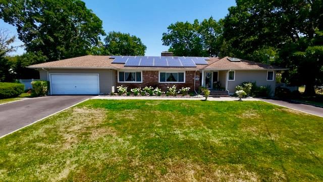 Attached, Backyard, Exterior, Facade, Solar Panels, Ranch