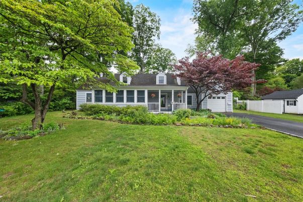 Attached, Backyard, Detached Garage, Exterior, Facade, Cape Cod