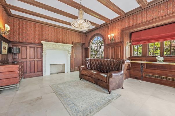 Chandelier, Interior, Pendant Lights, Wooden Beams, Wooden Walls