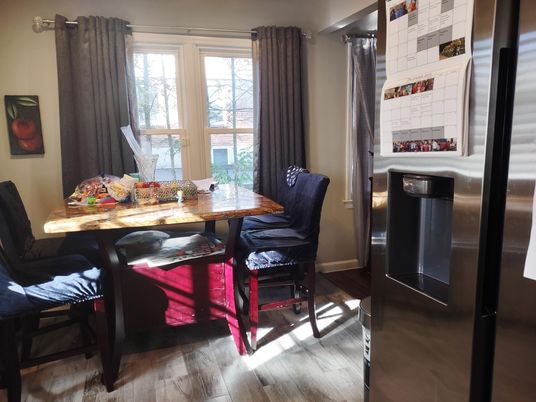 Dining room, Interior, Wood Texture Flooring