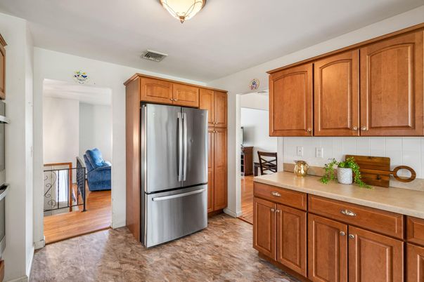 Interior, Kitchen, Wood Texture Flooring