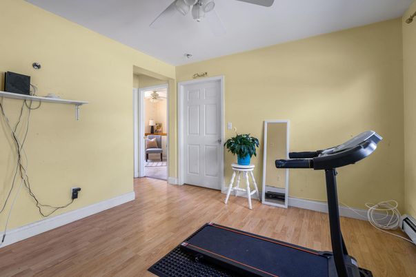 Fitness Equipment, Interior, Wood Texture Flooring
