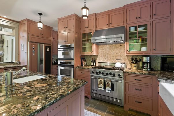 Interior, Kitchen, Pendant Lights, Stainless Steel Appliances