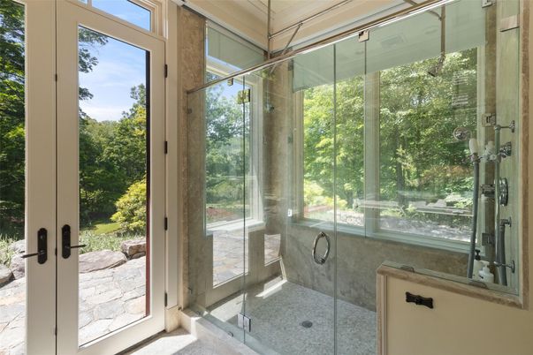 Bathroom, Glass Shower, Interior, Sun Room