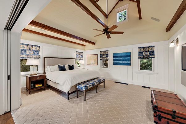 Bedroom, Interior, Wooden Beams
