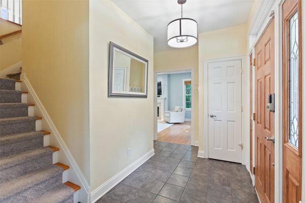 Fireplace, Interior, Pendant Lights, Wood Texture Flooring