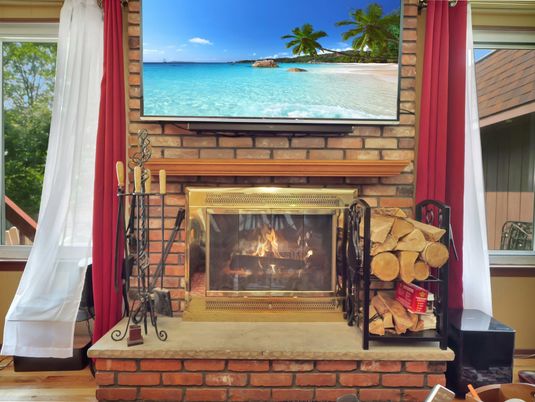 Exterior, Fireplace