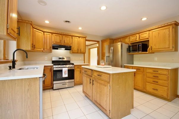 Interior, Kitchen, Recessed Lighting, Stainless Steel Appliances