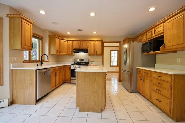 Interior, Kitchen, Recessed Lighting, Stainless Steel Appliances