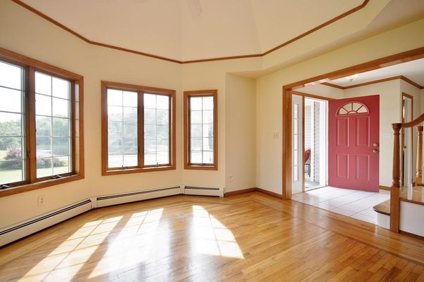 Empty room, Interior, Wood Texture Flooring