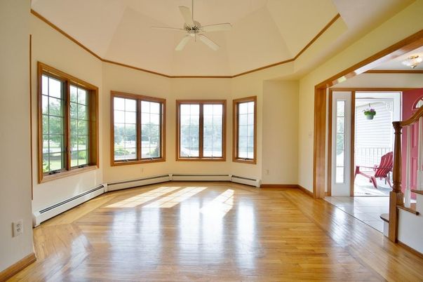 Empty room, Interior, Wood Texture Flooring
