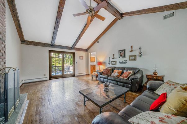 Interior, Living room, Wooden Beams, Wood Texture Flooring