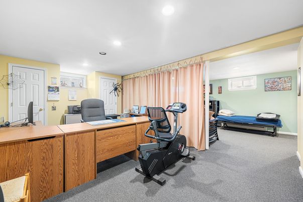 Fitness Equipment, Home Office, Interior, Recessed Lighting