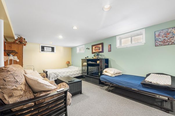 Bedroom, Fireplace, Interior, Recessed Lighting
