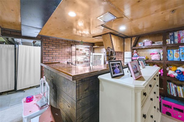 Interior, Recessed Lighting, Stone Walls