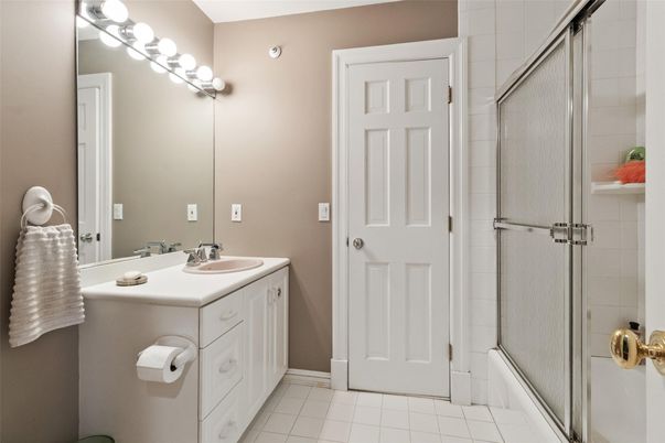 Bathroom, Dual Sink Vanities, Glass Shower, Interior