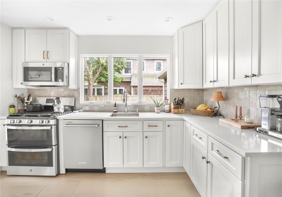 Interior, Kitchen, Recessed Lighting, Stainless Steel Appliances