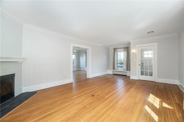 Empty room, Fireplace, Interior, Wood Texture Flooring