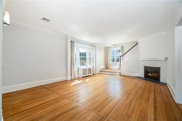Empty room, Fireplace, Interior, Wood Texture Flooring