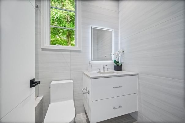 Bathroom, Interior, Wood Texture Flooring